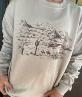 GINA Sweatshirt Medium GINA Desert Cowboi Sweatshirt Gina Tees LLC
