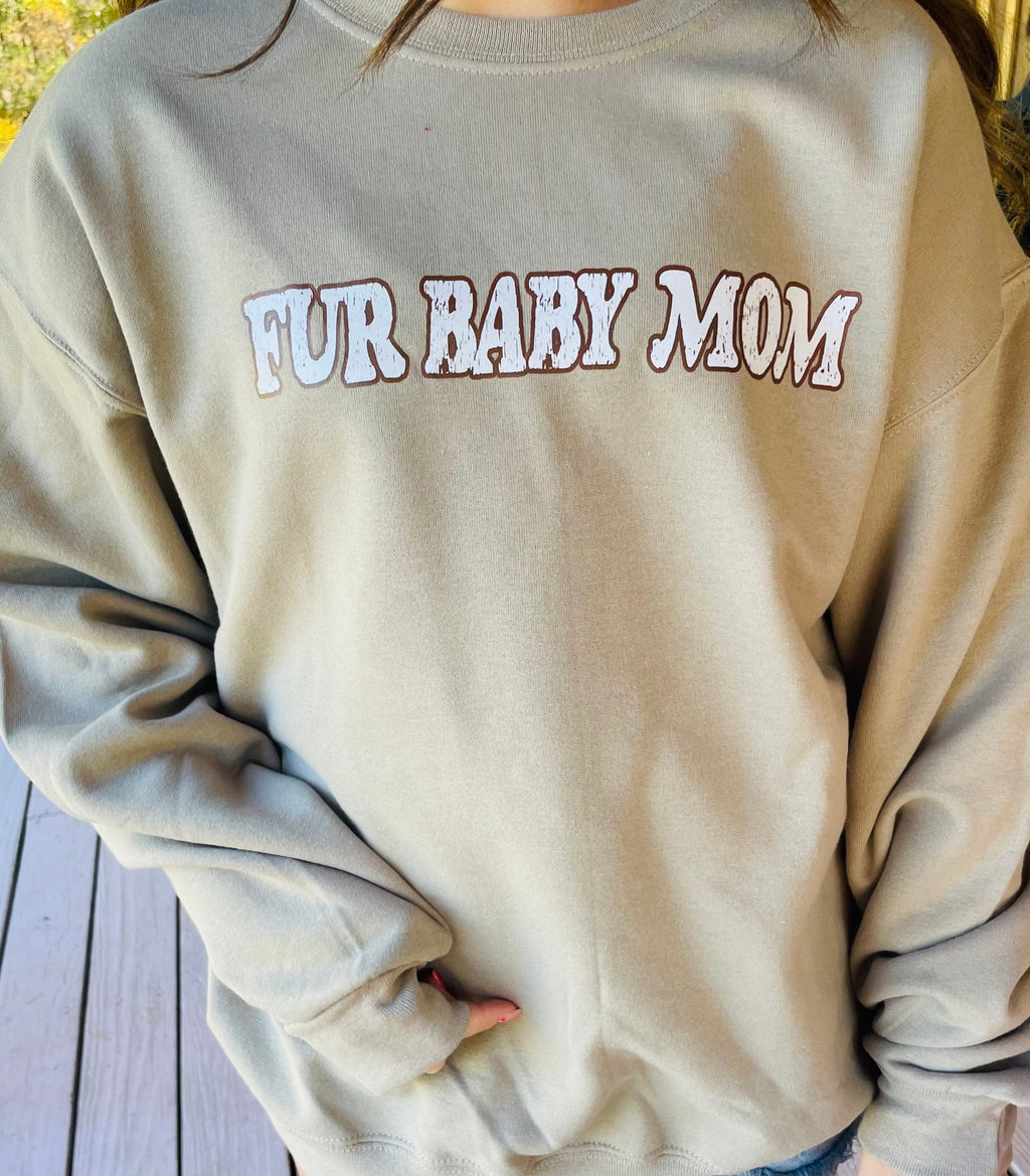 GINA Sweatshirt GINA Fur Baby Mom Sweatshirt Gina Tees LLC