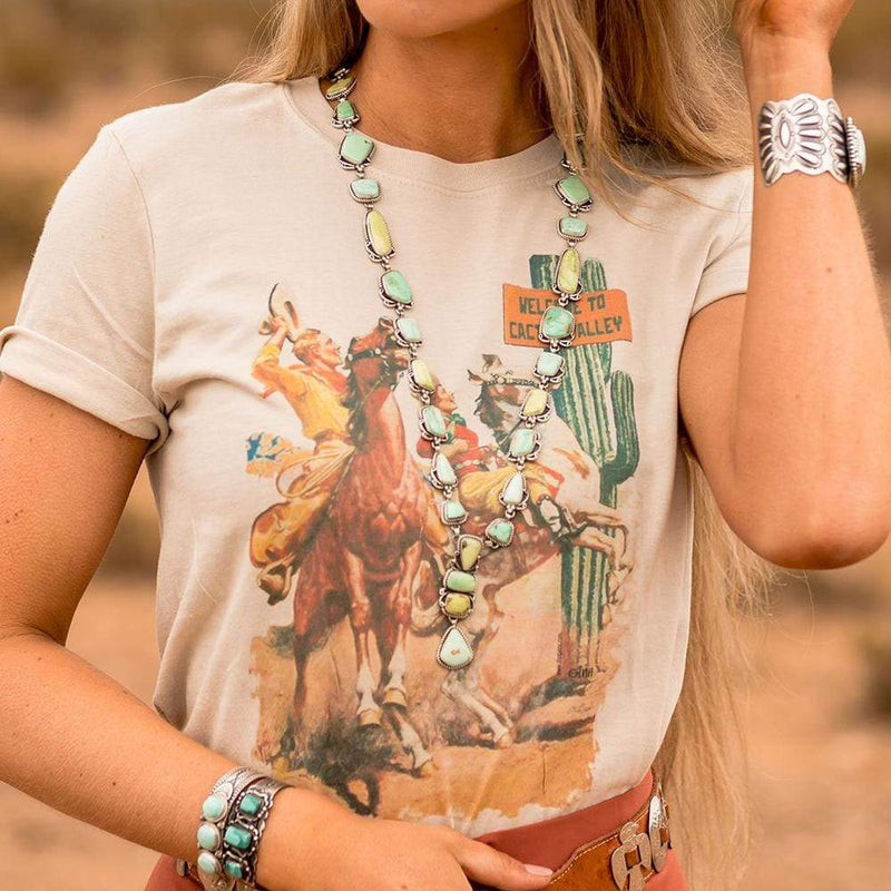 Graphic Western Tee GINA Welcome To Cactus Valley Tee Gina